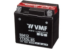 De YTX5L-BS is een AGM accu van VMF met een capaciteit van 4Ah