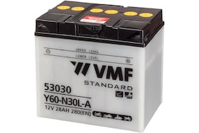 Een VMF motorfietsaccu 53030 ook wel bekend als de Y60-N30L-A