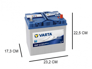 Batterie Voiture 12V 60AH 510A Allumage Positif À Droite 242x175x175 Plus