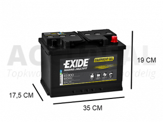 ES900 Gel accu van het merk Exide