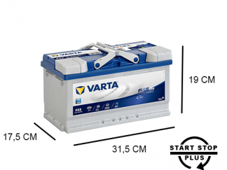 F22 Varta Start-Stop accu 60Ah EFB Blue Dynamic 580500073