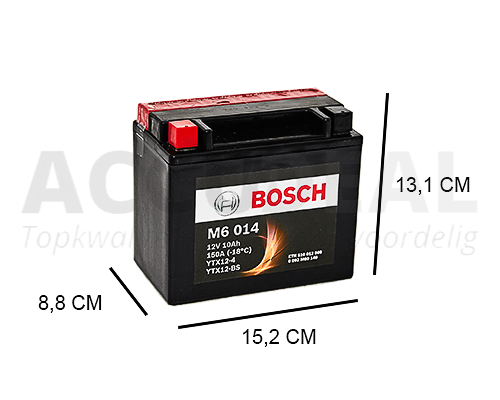 YTX12-BS Bosch AGM 10Ah Motor 12V -