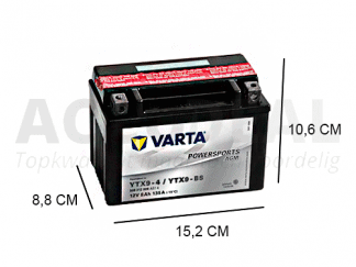 YTX9-BS Varta AGM 8Ah Motor 135A, 12V - Accudeal