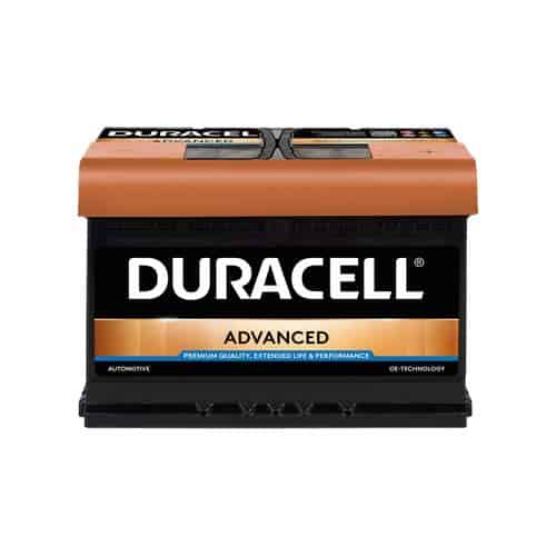 Ramkoers klei Respectievelijk Duracell 74Ah Advanced accu, 680A, 12V, BDA 74 - Accudeal