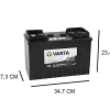 Vendita 610404068 (I18) VARTA, Batteria camion Varta 12V 110Ah 680A(EN), DX  (0), VARTA Truck Promotive Black , Codice: I18. Per Daily Varta - 610404068