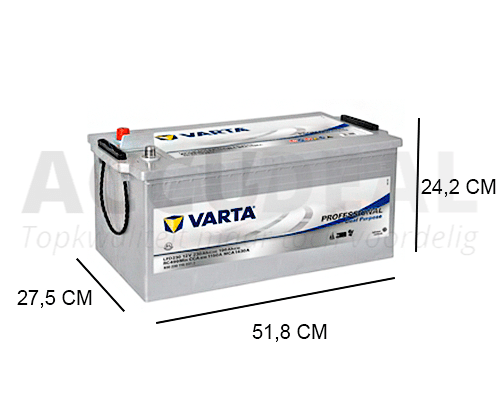 Varta LFD230 (Professional MF) accu 230Ah, 930230115, 12V - Accudeal